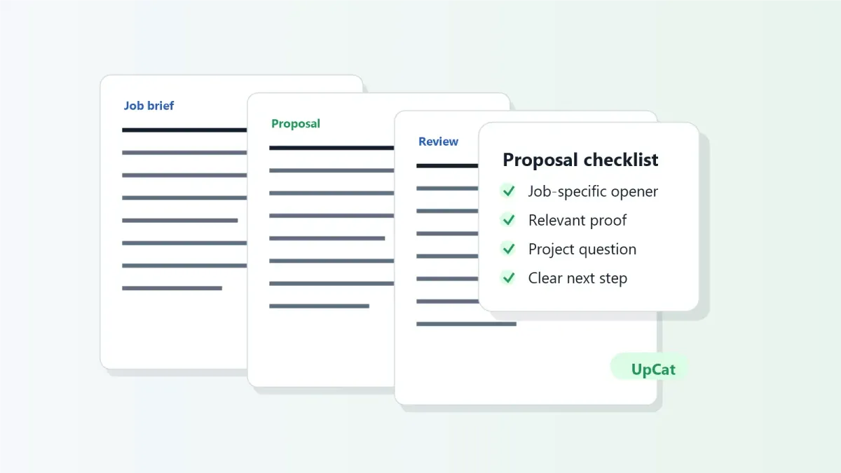 Learn how to write an Upwork proposal with a simple template, examples, and practical tips for writing client-focused cover letters.