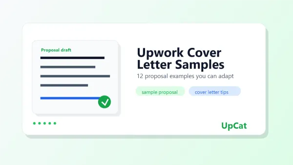 Review 12 Upwork cover letter samples for beginners, writers, VAs, developers, designers, and more. Adapt each sample proposal faster.